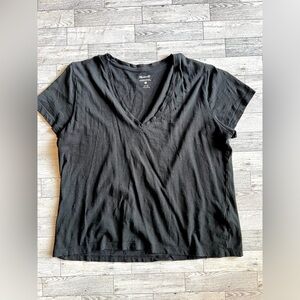 Madewell Black V-Neck